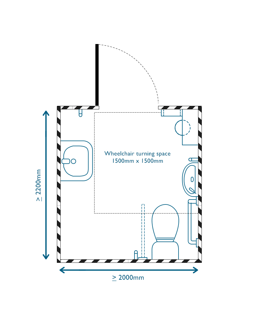 Accessible Washroom Dimensions Dolphin Solutions 8440